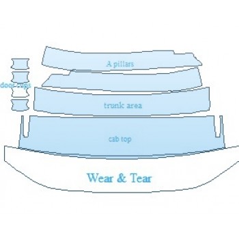PAINT PROTECTION KIT - 2022 VOLKSWAGEN TAOS SE COMMON WEAR AREA KIT - PRECUT PPF CLEAR BRA WRAP