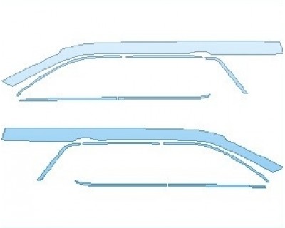 PAINT PROTECTION KIT - 2024 HYUNDAI PALISADE SEL A PILLARS AND WINDOW TRIM - PRECUT PPF CLEAR BRA WRAP