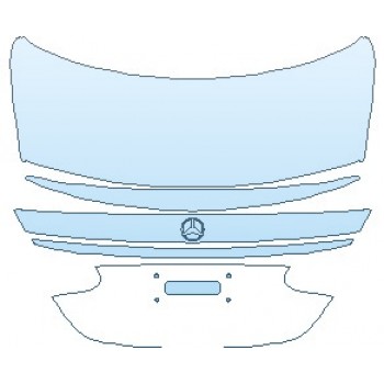 PAINT PROTECTION KIT - 2023 MERCEDES E CLASS AMG E 53 SEDAN REAR DECK LID - PRECUT PPF CLEAR BRA WRAP