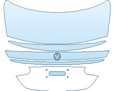 PAINT PROTECTION KIT - 2023 MERCEDES E CLASS AMG E 53 SEDAN REAR DECK LID - PRECUT PPF CLEAR BRA WRAP