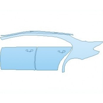 PAINT PROTECTION KIT - 2023 MERCEDES E CLASS AMG E 53 SEDAN REAR QUARTER PANEL & DOORS LEFT SIDE - PRECUT PPF CLEAR BRA WRAP