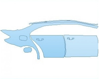 PAINT PROTECTION KIT - 2023 MERCEDES E CLASS AMG E 53 SEDAN REAR QUARTER PANEL & DOORS RIGHT SIDE - PRECUT PPF CLEAR BRA WRAP