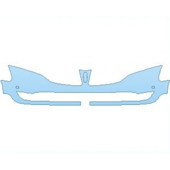 PAINT PROTECTION KIT - 2021 LINCOLN MKT BUMPER WITH SENSORS - PRECUT PPF CLEAR BRA WRAP