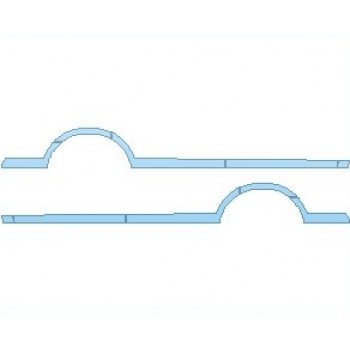 PAINT PROTECTION KIT - 2021 LINCOLN MKT ROCKER PANELS - PRECUT PPF CLEAR BRA WRAP