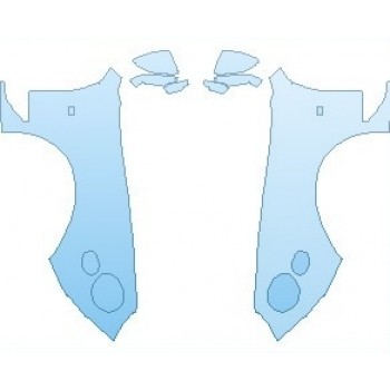PAINT PROTECTION KIT - 2020 BENTLEY CONTINENTAL GT CONVERTIBLE FULL FENDERS WITH EMBLEM - INVISIBLEMASK - 3M PAINT PROTECTION