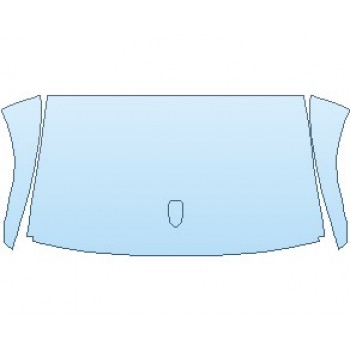 PAINT PROTECTION KIT - 2022 MERCEDES SPRINTER 4500 CARGO CAB TOP 36 INCH - PRECUT PPF CLEAR BRA WRAP