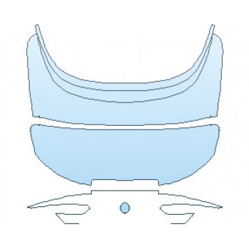 PAINT PROTECTION KIT - 2025 BMW 8 SERIES 840I CONVERTIBLE REAR DECK LID - PRECUT PPF CLEAR BRA WRAP