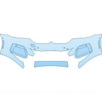 2021 BMW 5 SERIES M-SPORT BUMPER WITH SENSORS