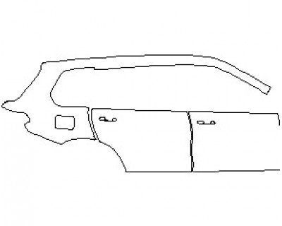 2022 BMW X7 LUXURY REAR QUARTER PANEL AND DOORS RIGHT SIDE