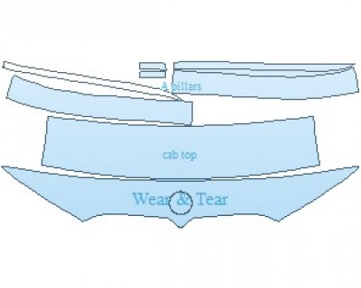 PAINT PROTECTION KIT - 2022 BMW X7 LUXURY COMMON WEAR AREA KIT - PRECUT PPF CLEAR BRA WRAP