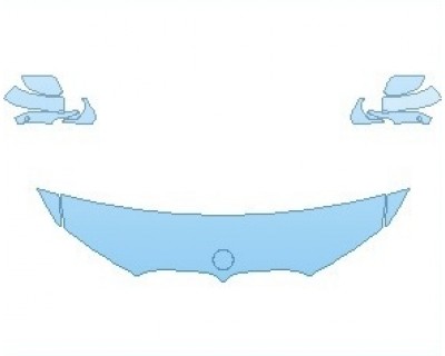 PAINT PROTECTION KIT - 2022 BMW X7 LUXURY HOOD 18 INCH (NO WRAPPED EDGES) - PRECUT PPF CLEAR BRA WRAP