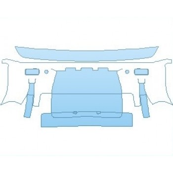 2021 LAND ROVER DEFENDER X-DYNAMIC 110 (4 DOOR) REAR BUMPER WITH SENSORS AND BRIGHT REAR SCUFF PLATE