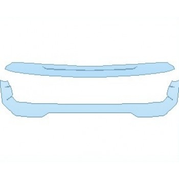 PAINT PROTECTION KIT - 2022 GMC ACADIA SLT GRILLE - PRECUT PPF CLEAR BRA WRAP