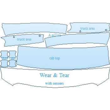 PAINT PROTECTION KIT - 2022 GMC ACADIA AT4 COMMON WEAR AREA KIT WITH SENSORS - PRECUT PPF CLEAR BRA WRAP