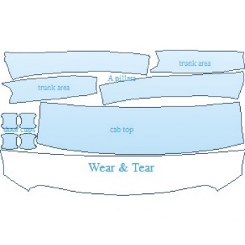 PAINT PROTECTION KIT - 2022 GMC ACADIA AT4 COMMON WEAR AREA KIT - PRECUT PPF CLEAR BRA WRAP