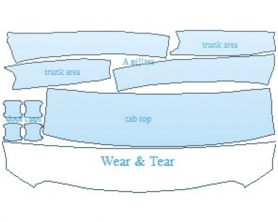 2022 GMC ACADIA SLE COMMON WEAR AREA KIT