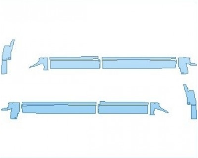 PAINT PROTECTION KIT - 2024 MAZDA CX-5 TURBO SIGNATURE ROCKER PANELS - PRECUT PPF CLEAR BRA WRAP
