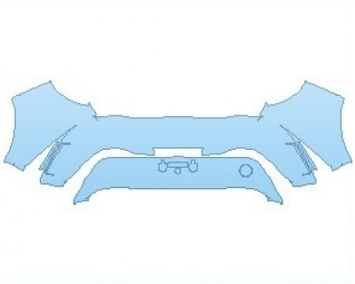 PAINT PROTECTION KIT - 2022 TOYOTA COROLLA SE HATCHBACK REAR BUMPER - PRECUT PPF CLEAR BRA WRAP