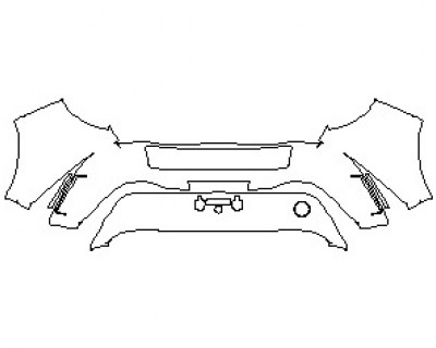 2022 TOYOTA COROLLA XSE HATCHBACK REAR BUMPER WITH BUMPER PROTECTOR
