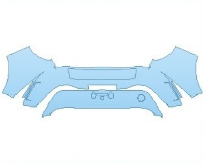 PAINT PROTECTION KIT - 2022 TOYOTA COROLLA SE HATCHBACK REAR BUMPER WITH BUMPER PROTECTOR - PRECUT PPF CLEAR BRA WRAP