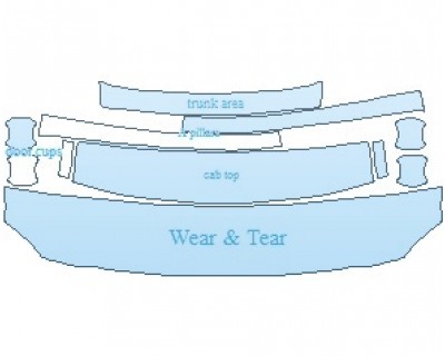 PAINT PROTECTION KIT - 2021 JAGUAR XF SE COMMON WEAR AREA KIT - PRECUT PPF CLEAR BRA WRAP