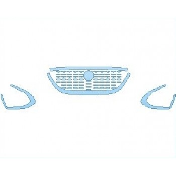 2023 JAGUAR XF S GRILLE AND FOG LIGHT AREA TRIM