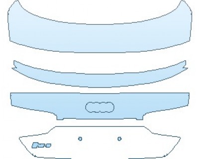 PAINT PROTECTION KIT - 2020 AUDI RS5 SPORTBACK REAR DECK LID RS5 EMBLEM - INVISIBLEMASK - 3M PAINT PROTECTION