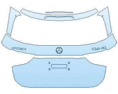 2022 MERCEDES GLA CLASS AMG 45 WITH AMG AERODYNAMICS PKG REAR HATCH WITH AMG AND GLA 45 EMBLEMS