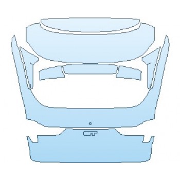 PAINT PROTECTION KIT - 2025 FORD MUSTANG MACH-E GT REAR HATCH WITH GT EMBLEM - PRECUT PPF CLEAR BRA WRAP