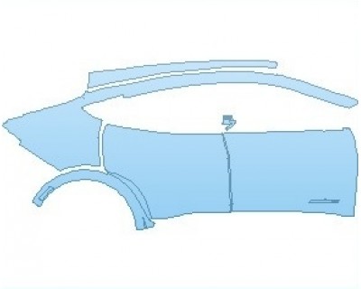 2022 FORD MUSTANG MACH-E GT REAR QUARTER PANEL AND DOORS WITH MACH E4 X EMBLEM RIGHT SIDE