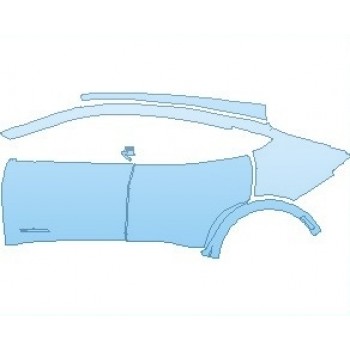 PAINT PROTECTION KIT - 2024 FORD MUSTANG MACH-E GT REAR QUARTER PANEL & DOORS WITH MACH E4 EMBLEM LEFT SIDE - PRECUT PPF CLEAR BRA WRAP