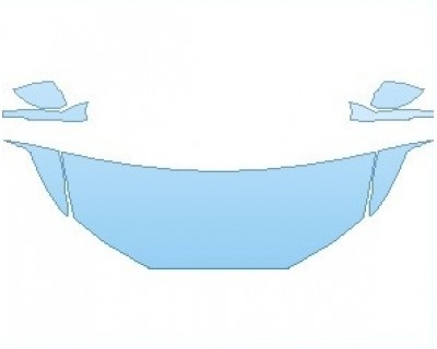PAINT PROTECTION KIT - 2024 FORD MUSTANG MACH-E GT HOOD (WRAPPED EDGES) - PRECUT PPF CLEAR BRA WRAP
