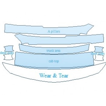 PAINT PROTECTION KIT - 2023 CHEVROLET BOLT EV 1LT COMMON WEAR AREA KIT - PRECUT PPF CLEAR BRA WRAP