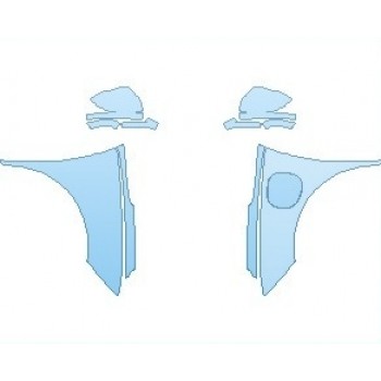 PAINT PROTECTION KIT - 2022 CHEVROLET BOLT EV 2LT FULL FENDERS (WRAPPED EDGES) - PRECUT PPF CLEAR BRA WRAP