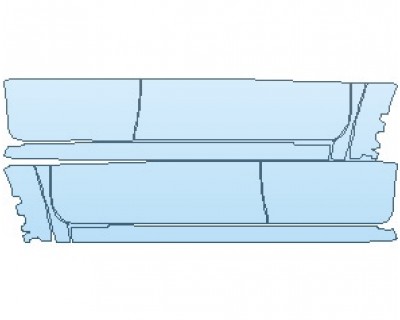 PAINT PROTECTION KIT - 2024 TOYOTA TACOMA TRD SPORT ROCKER PANELS ACCESS CAB - PRECUT PPF CLEAR BRA WRAP