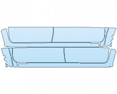 PAINT PROTECTION KIT - 2024 TOYOTA TACOMA TRD SPORT ROCKER PANELS DOUBLE CAB - PRECUT PPF CLEAR BRA WRAP