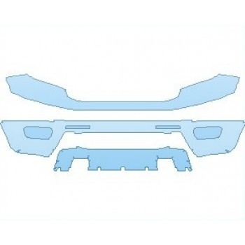 Precut PPF Kit – Clear Bra Paint Protection Film PAINT PROTECTION KIT - 2021 FORD RANGER XL WITH CHROME APPEARANCE PACKAGE BUMPER - PRECUT PPF CLEAR BRA WRAP