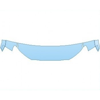 Precut PPF Kit – Clear Bra Paint Protection Film PAINT PROTECTION KIT - 2023 FORD RANGER XL WITH CHROME APPEARANCE PACKAGE HOOD 18 INCH (WRAPPED EDGES) - PRECUT PPF CLEAR BRA WRAP