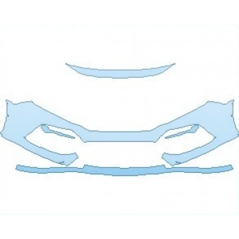 PAINT PROTECTION KIT - 2021 HONDA CIVIC SPORT TOURING HATCHBACK BUMPER - PRECUT PPF CLEAR BRA WRAP