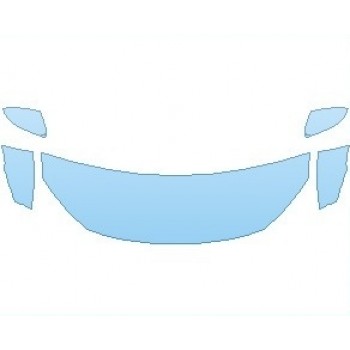 PAINT PROTECTION KIT - 2021 HONDA CIVIC SPORT TOURING HATCHBACK HOOD (WRAPPED EDGES) - PRECUT PPF CLEAR BRA WRAP