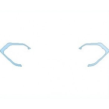 PAINT PROTECTION KIT - 2021 HONDA CIVIC SPORT TOURING HATCHBACK FRONT BUMPER BLACK TRIM - PRECUT PPF CLEAR BRA WRAP