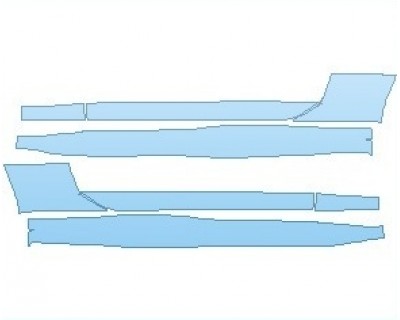 PAINT PROTECTION KIT - 2022 CHEVROLET CAMARO ZL1 COUPE ROCKER PANELS - PRECUT PPF CLEAR BRA WRAP