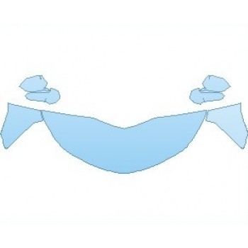 PAINT PROTECTION KIT - 2022 CHEVROLET CAMARO ZL1 COUPE HOOD (NO WRAPPED EDGES) - PRECUT PPF CLEAR BRA WRAP