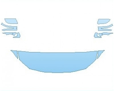 PAINT PROTECTION KIT - 2023 BMW 4 SERIES SPORT CONVERTIBLE HOOD 18 INCH (WRAPPED EDGES) - PRECUT PPF CLEAR BRA WRAP