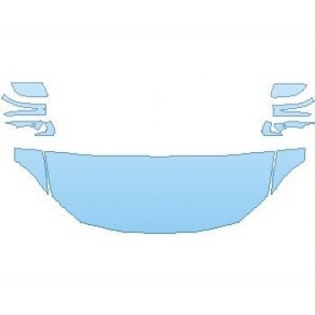 PAINT PROTECTION KIT - 2023 BMW 4 SERIES SPORT CONVERTIBLE HOOD (WRAPPED EDGES) - PRECUT PPF CLEAR BRA WRAP