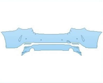 PAINT PROTECTION KIT - 2023 BMW 4 SERIES SPORT CONVERTIBLE REAR BUMPER WITH SENSORS - PRECUT PPF CLEAR BRA WRAP