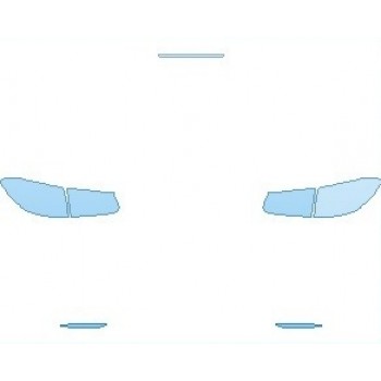 PAINT PROTECTION KIT - 2020 MERCEDES GLC CLASS 300 4MATIC SUV LIGHTS REAR - INVISIBLEMASK - 3M PAINT PROTECTION