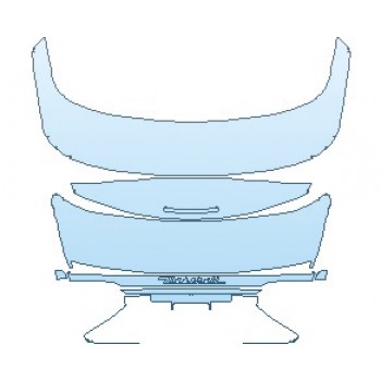 PAINT PROTECTION KIT - 2022 MASERATI GRANTURISMO MC CONVERTIBLE REAR DECK LID - PRECUT PPF CLEAR BRA WRAP