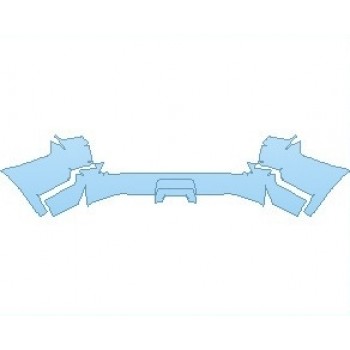 PAINT PROTECTION KIT - 2021 TOYOTA 4RUNNER TRAIL SPECIAL EDITION REAR BUMPER - PRECUT PPF CLEAR BRA WRAP