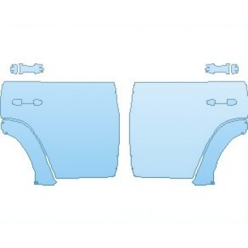 PAINT PROTECTION KIT - 2021 TOYOTA 4RUNNER TRAIL SPECIAL EDITION DOORS REAR - PRECUT PPF CLEAR BRA WRAP